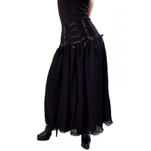 Gothic black corset skirt size 12